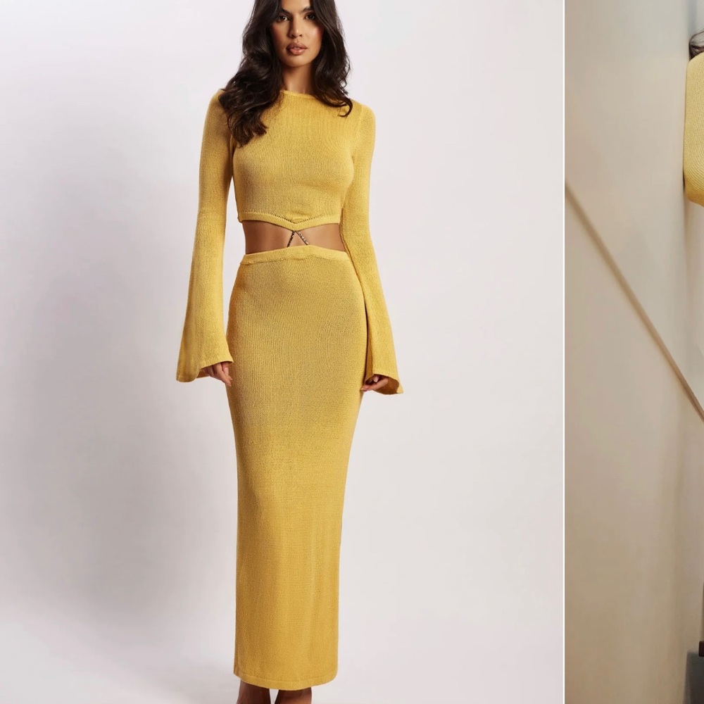 MESHKI Anna Dress - Yellow - Small